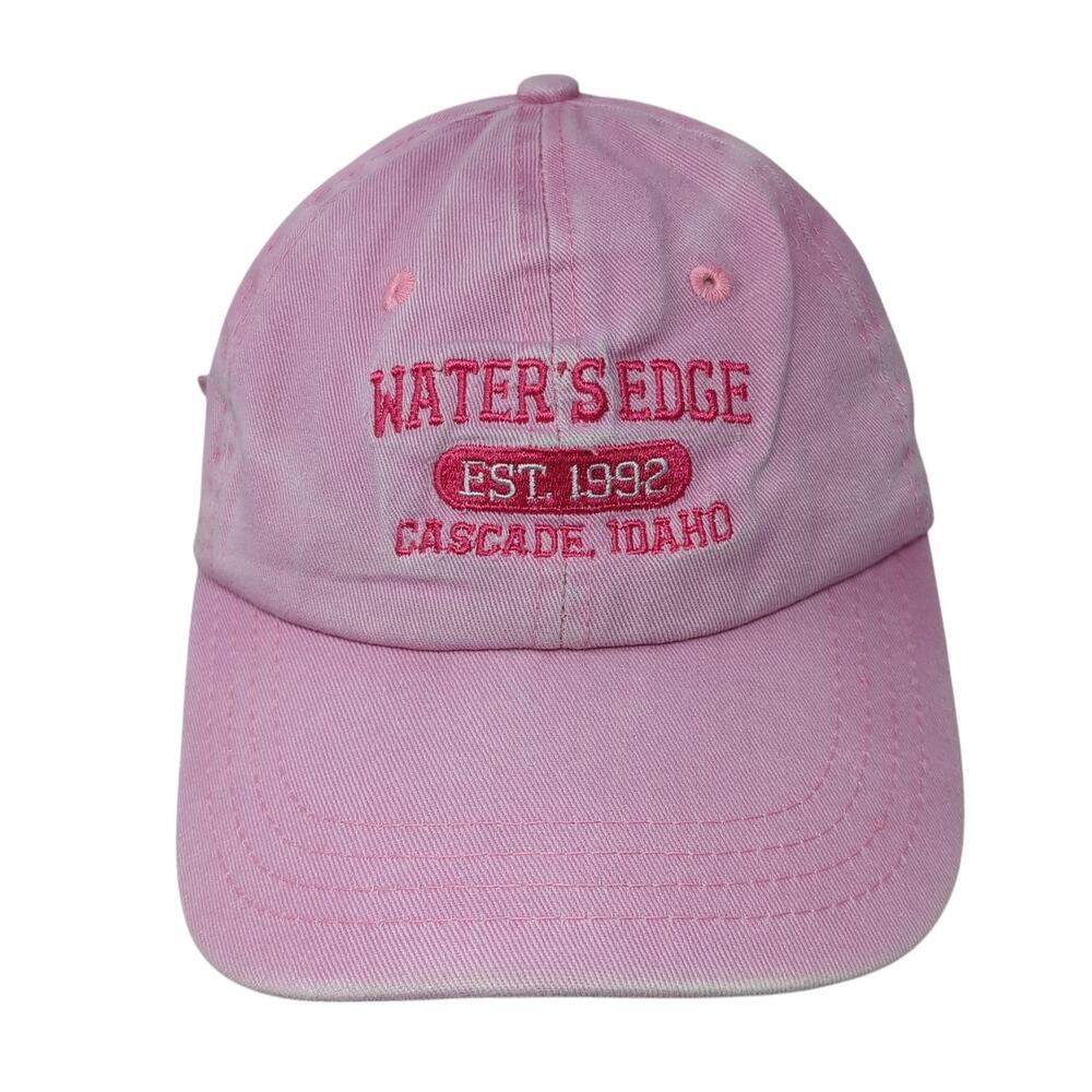 Water's Edge Est. 1992 Cascade Idaho Baseball Cap Pink One Size Adjustable DIMCO